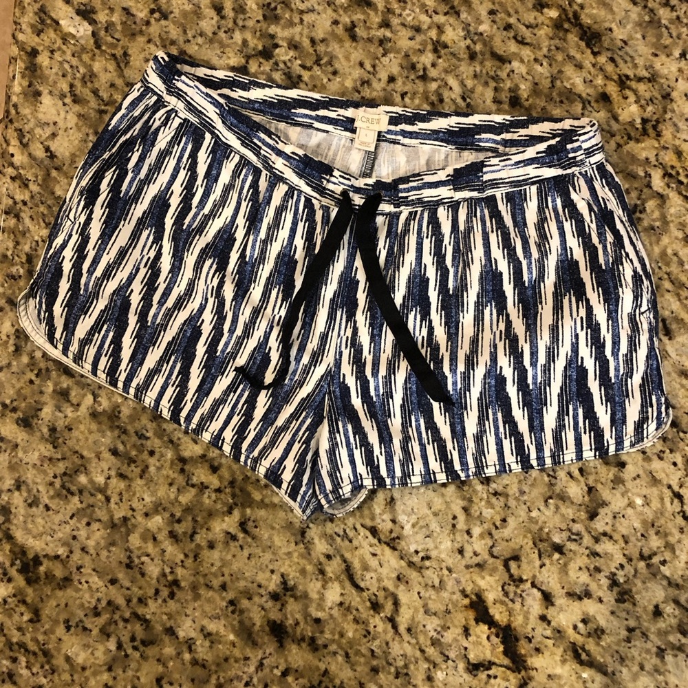 Ladies J. Crew Blue Shorts, Size Large